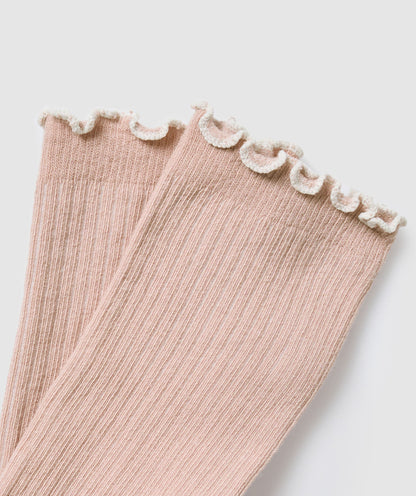Women's Gymshark Frill Crew Single Sock Rest Pink
