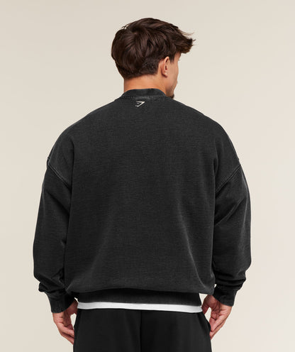 Gymshark 2012 Lifting Club Crew Black