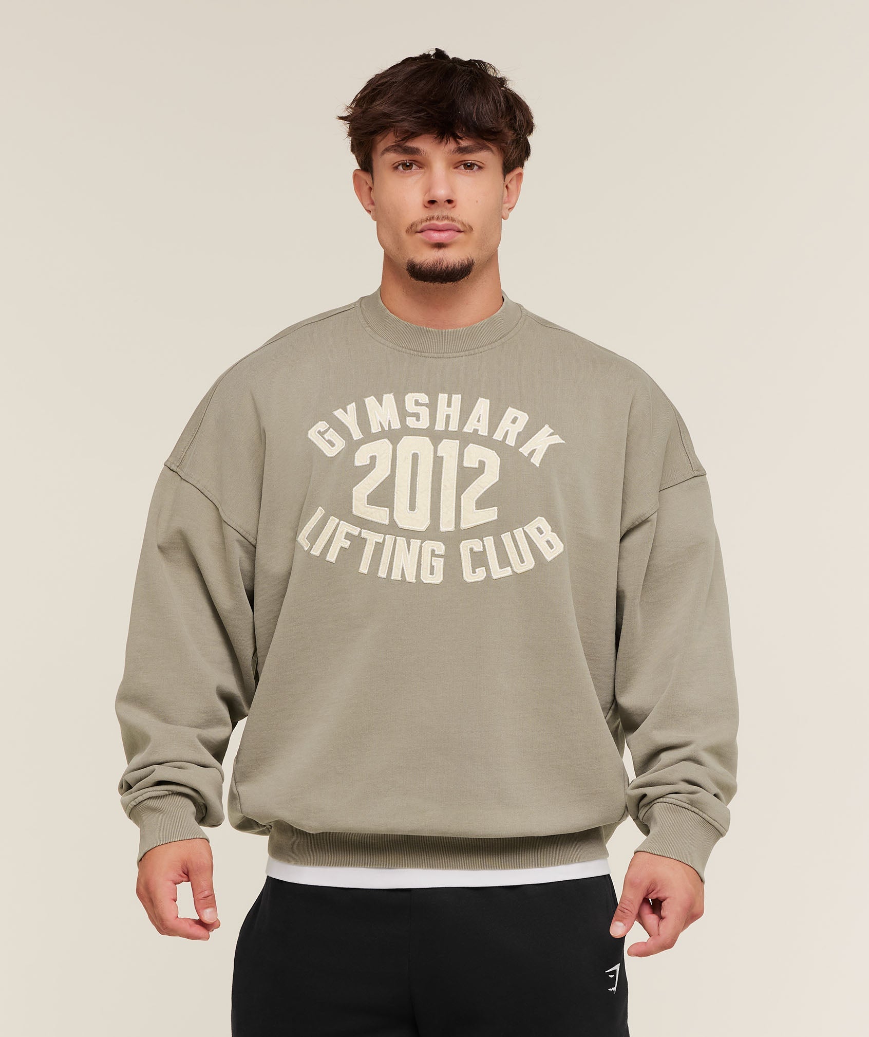 Gymshark 2012 Lifting Club Crew Linen Brown