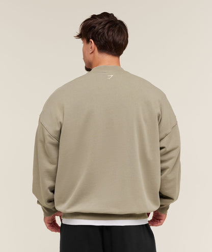 Gymshark 2012 Lifting Club Crew Linen Brown