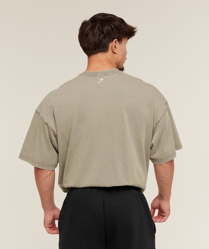 Gymshark 2012 Lifting Club T-Shirt Linen Brown