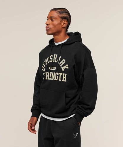Gymshark 2012 Strength Hoodie Black
