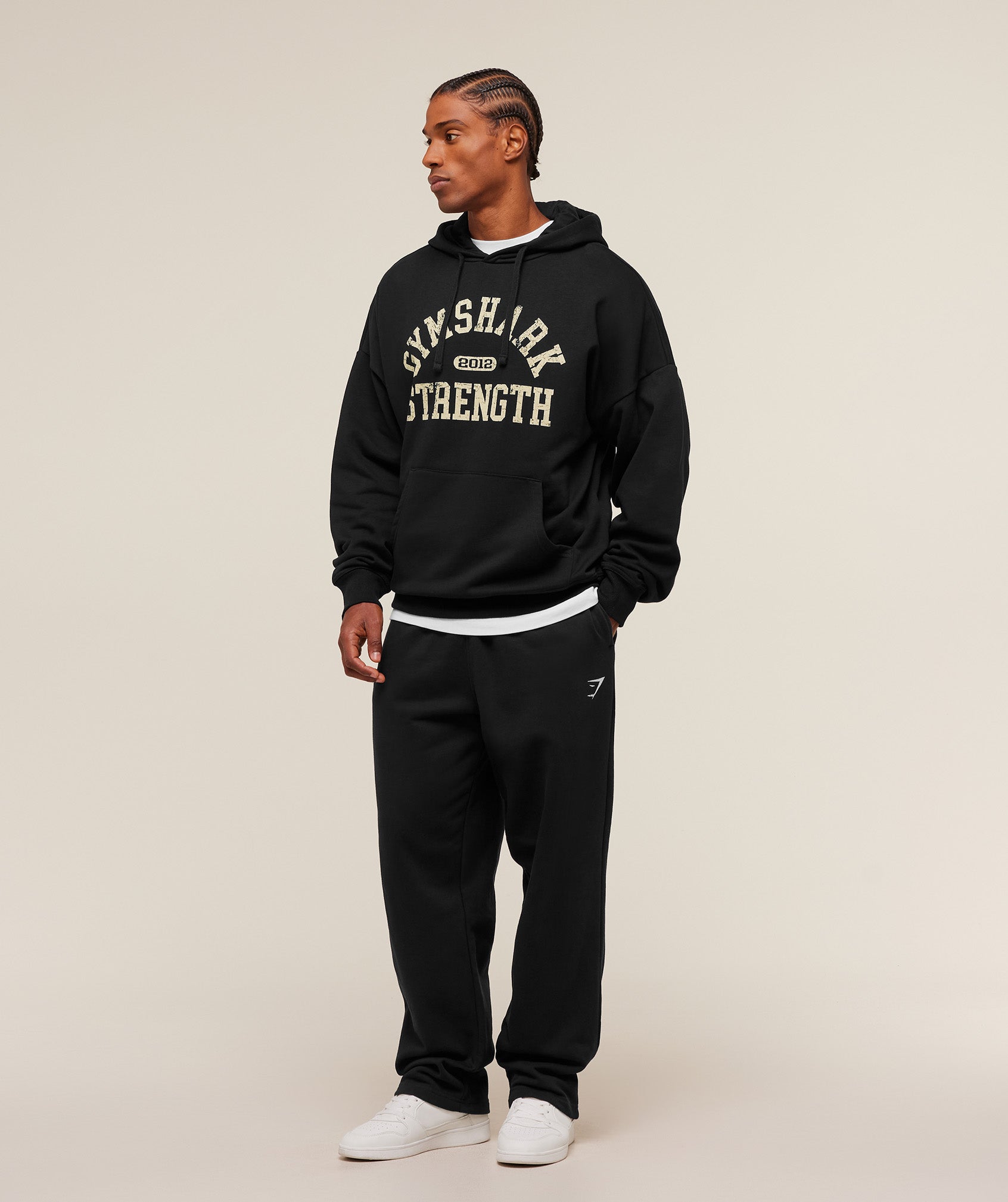 Gymshark 2012 Strength Hoodie Black