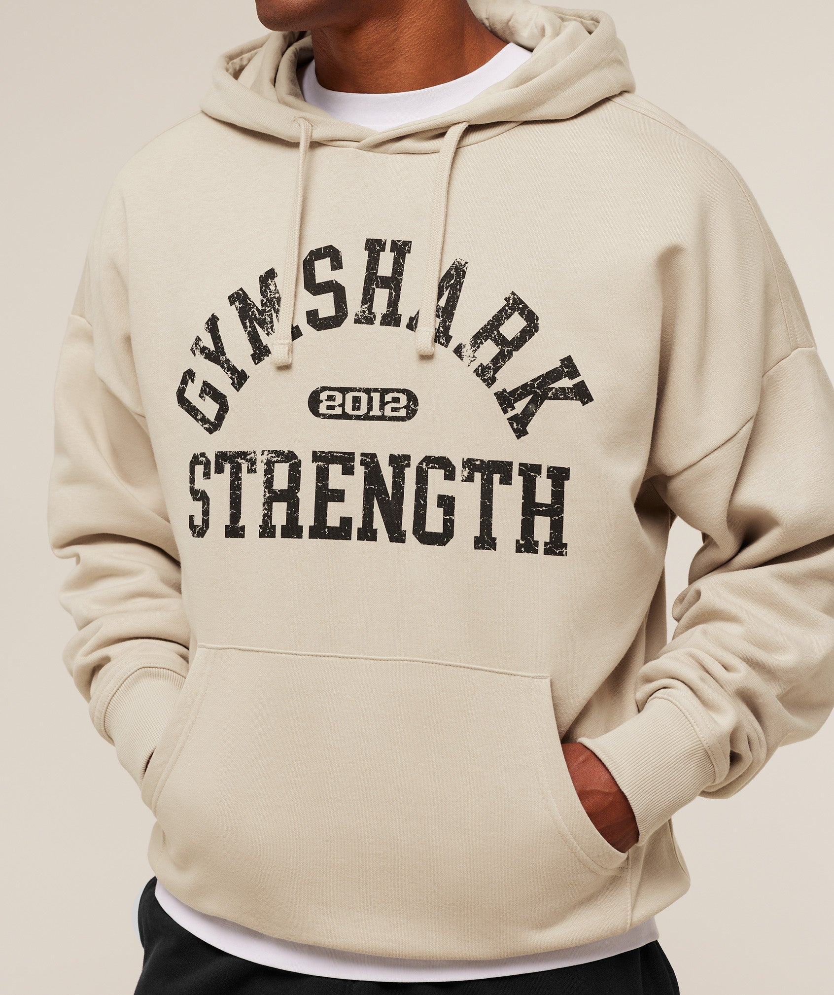 Gymshark 2012 Strength Hoodie Pebble Grey