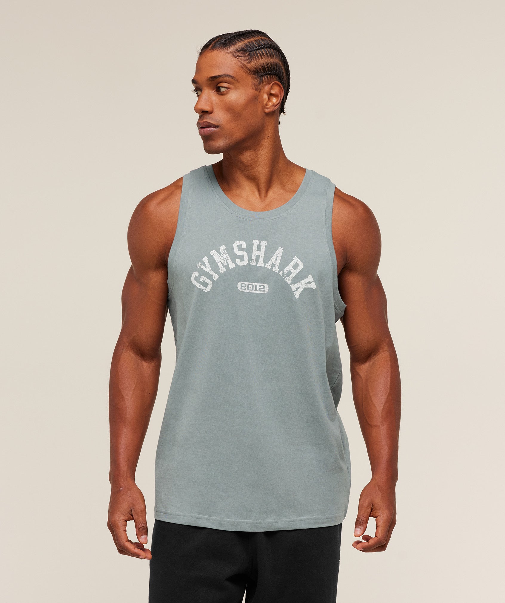 Gymshark 2012 Strength Tank Denim Grey