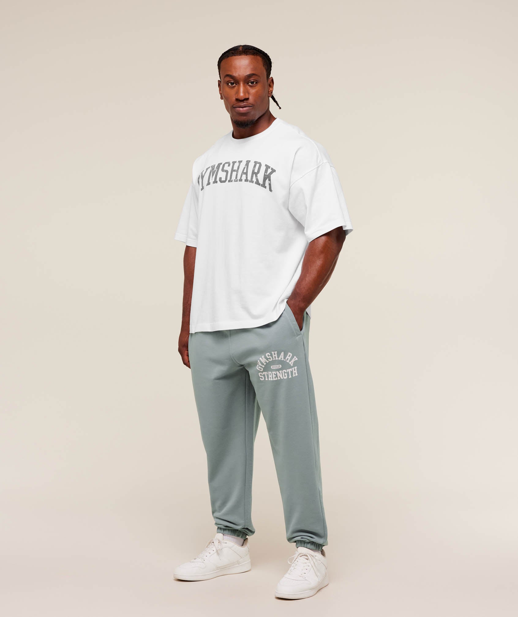 Gymshark 2012 Strength Joggers Denim Grey