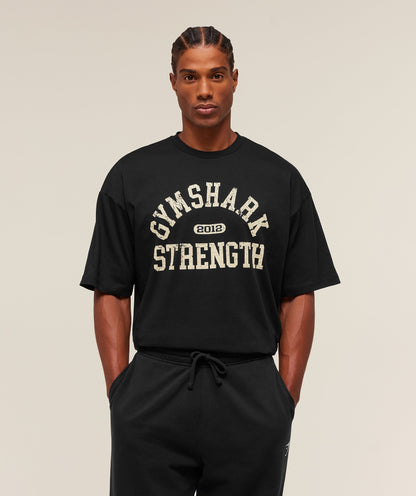 Gymshark 2012 Strength T-Shirt Black
