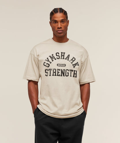 Gymshark 2012 Strength T-Shirt Pebble Grey