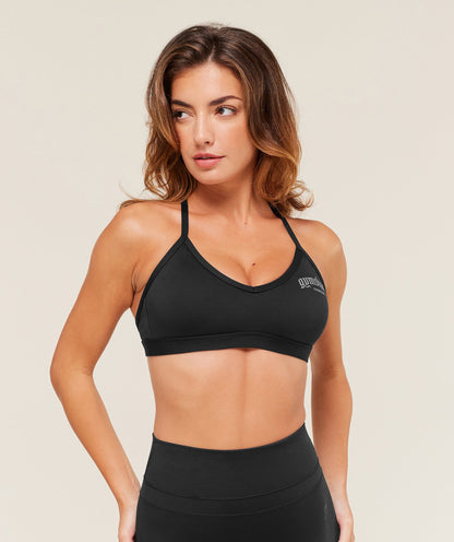 Women's Gymshark Graphic Sports Bra Black