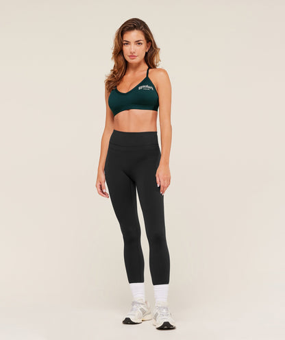 Women's Gymshark Graphic Sports Bra Deep Petrol Blue