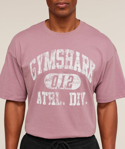 Gymshark Athletic Division Graphic T-Shirt Calm Pink