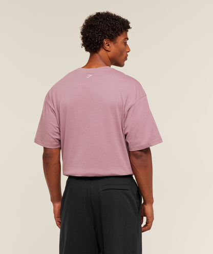 Gymshark Athletic Division Graphic T-Shirt Calm Pink