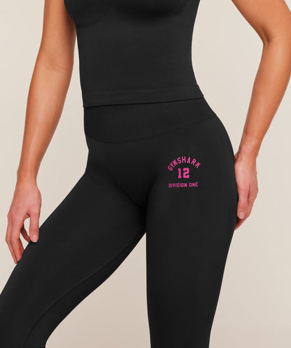 Women's Gymshark Everyday Seamless Graphic Leggings Black