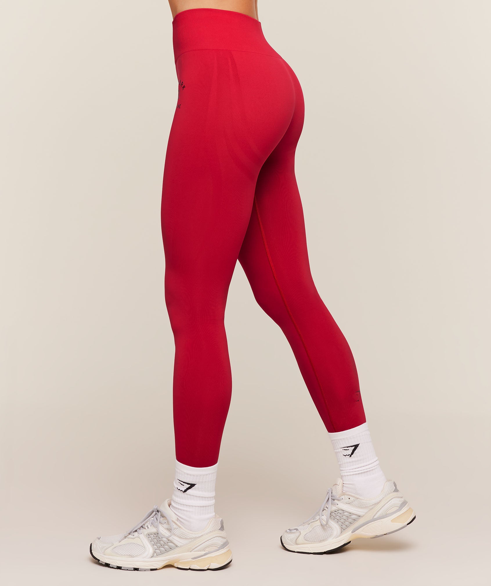 Women's Gymshark Everyday Seamless Graphic Leggings Conditioning Red