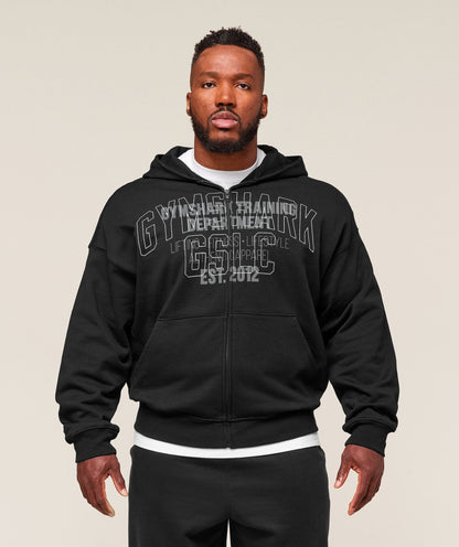 Gymshark Authentic Apparel Zip Up Hoodie Black