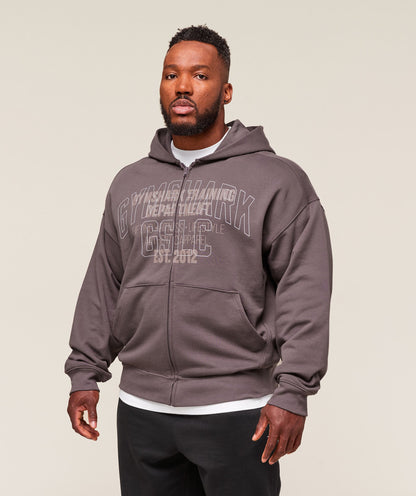Gymshark Authentic Apparel Zip Up Hoodie Brushed Purple