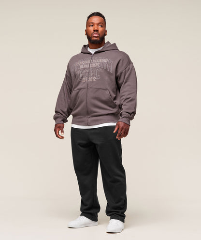 Gymshark Authentic Apparel Zip Up Hoodie Brushed Purple