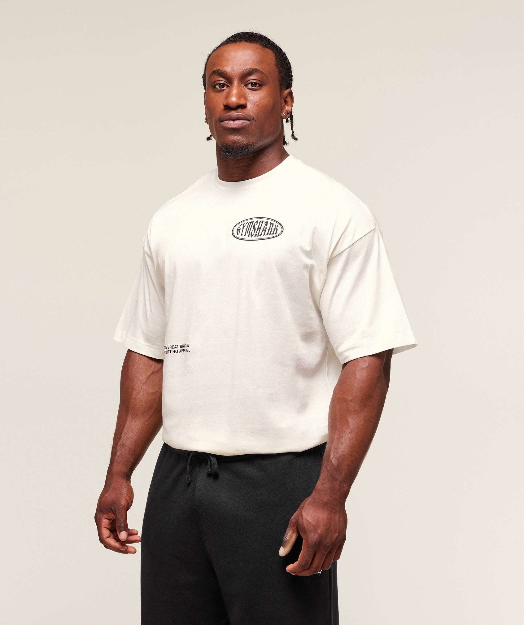 Gymshark Authentic Lifting Apparel T-Shirt Soft White