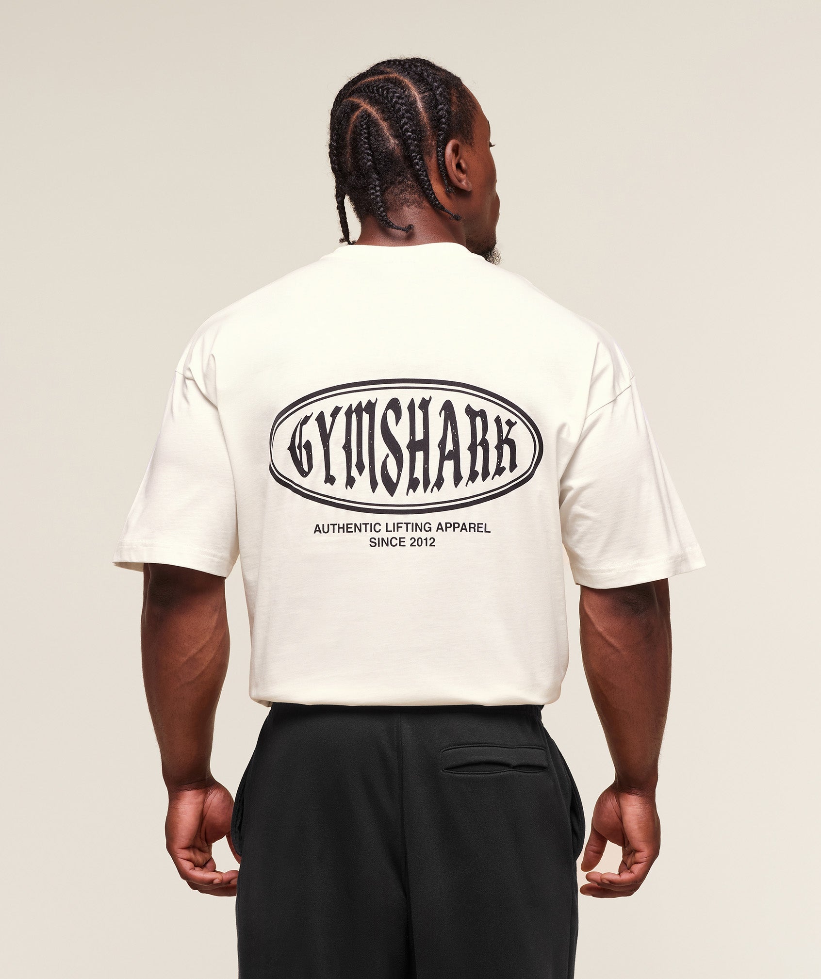 Gymshark Authentic Lifting Apparel T-Shirt Soft White