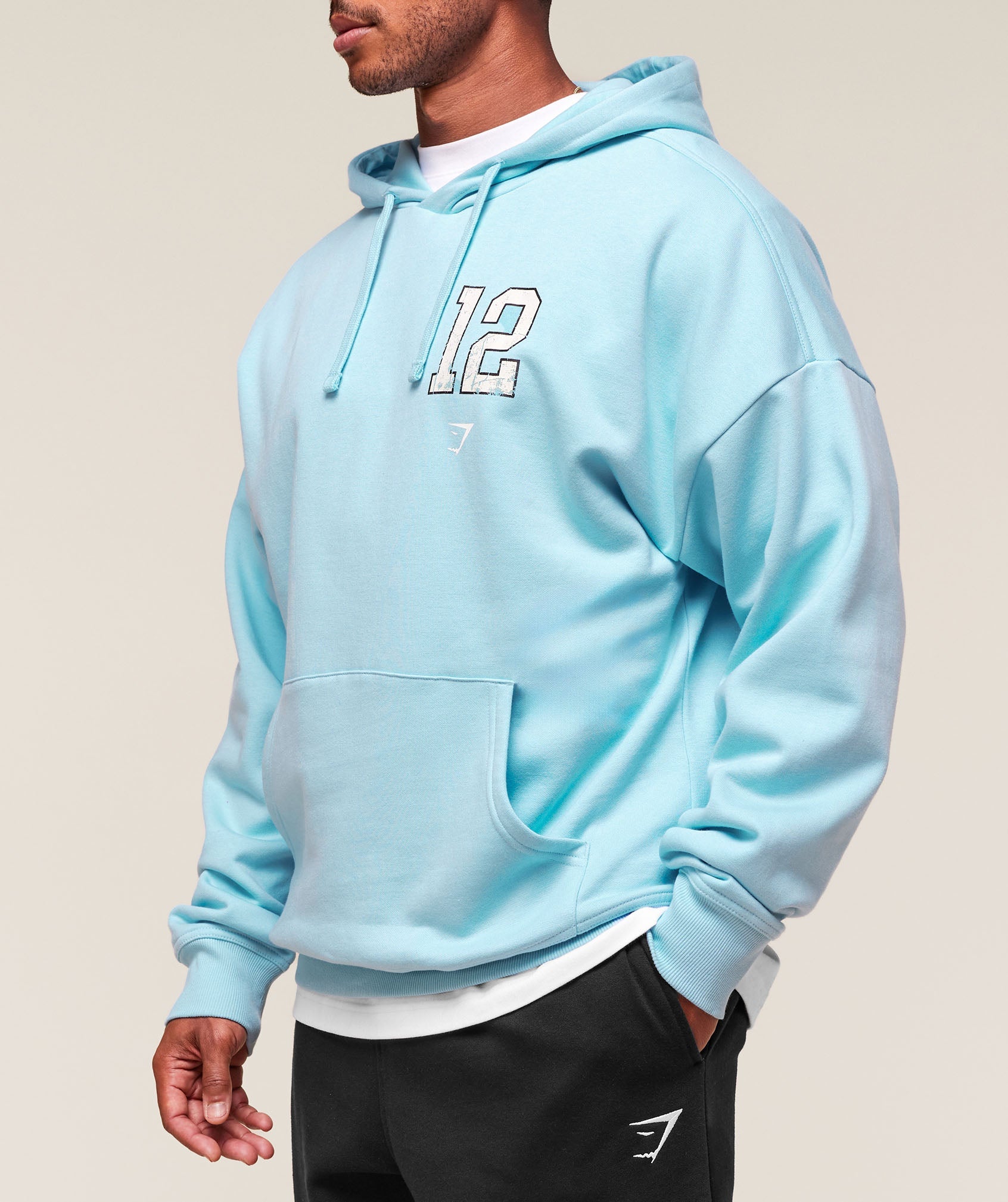 Gymshark Campus Hoodie Athletic Light Blue