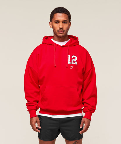 Gymshark Campus Hoodie Athletic Red