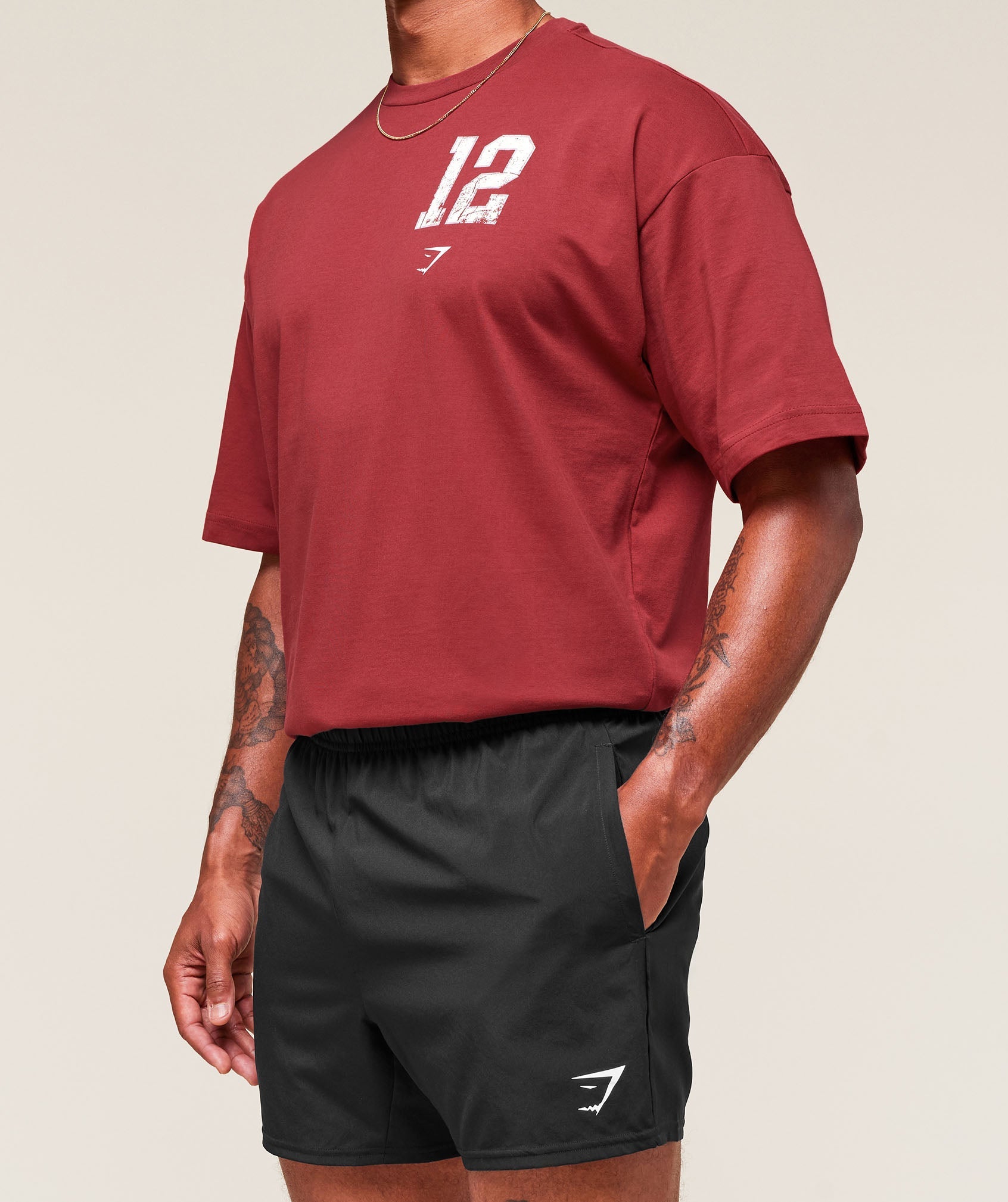 Gymshark Campus T-Shirt Athletic Burgundy