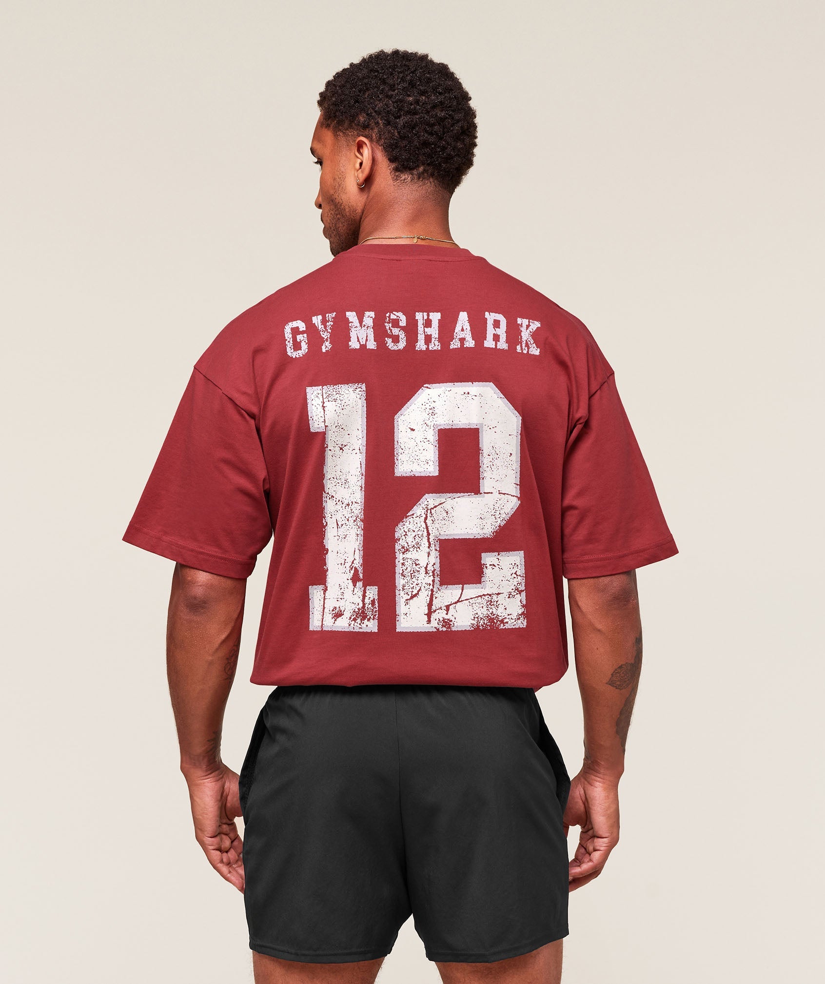 Gymshark Campus T-Shirt Athletic Burgundy