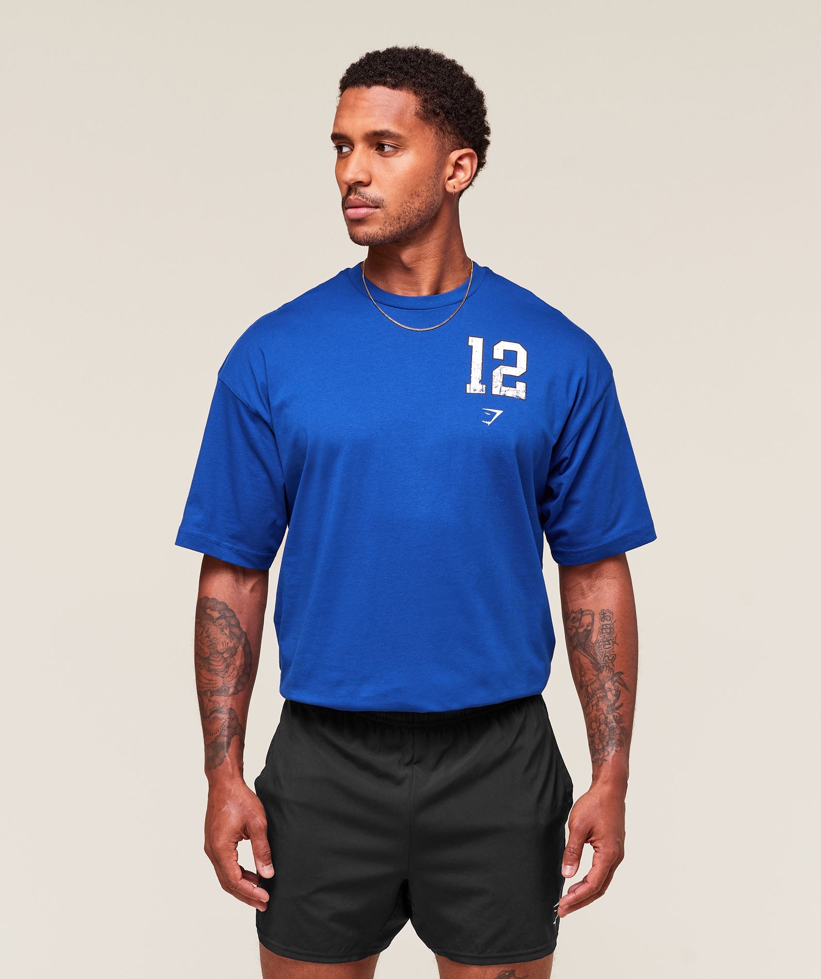 Gymshark Campus T-Shirt Athletic Blue