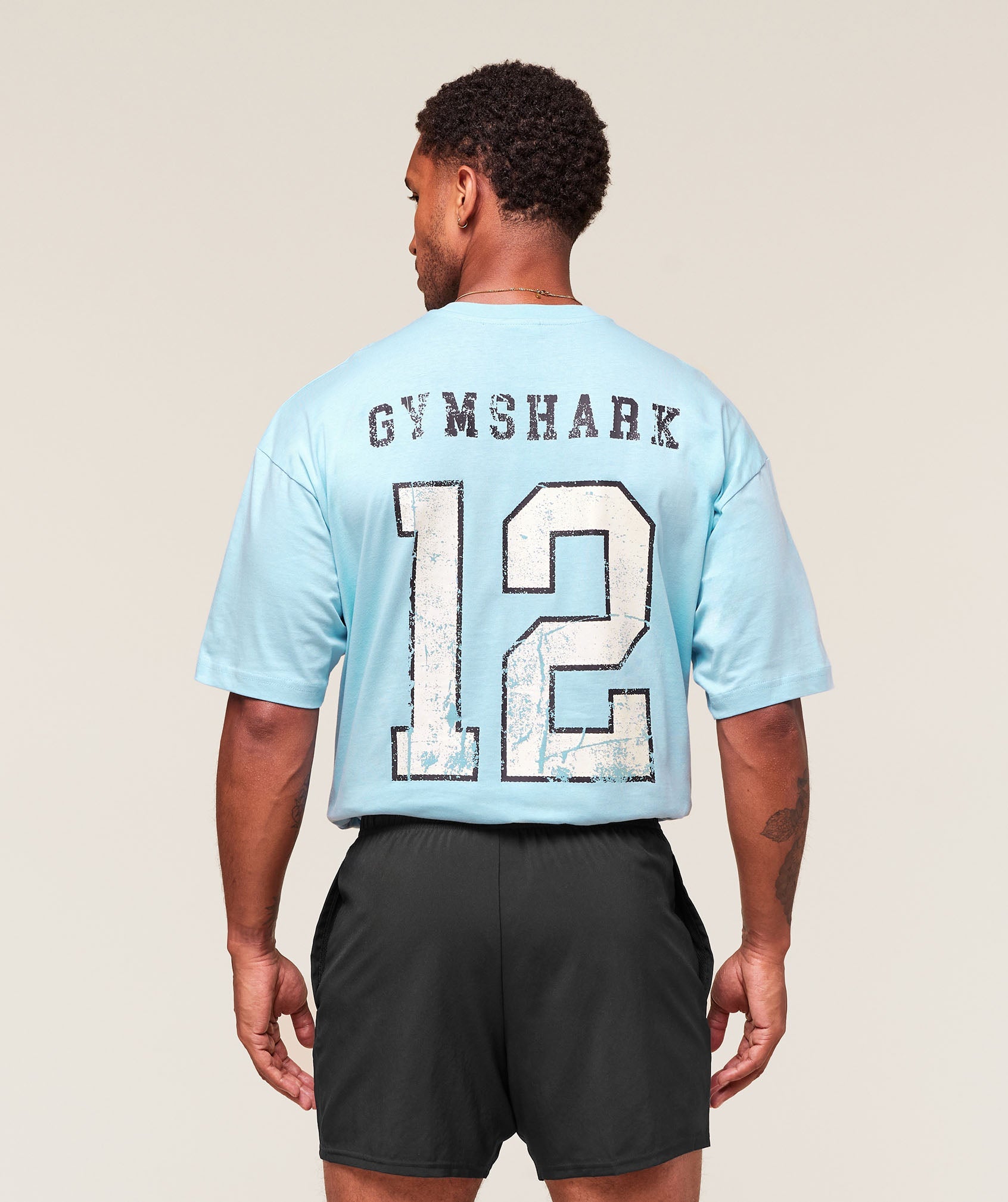 Gymshark Campus T-Shirt Athletic Light Blue