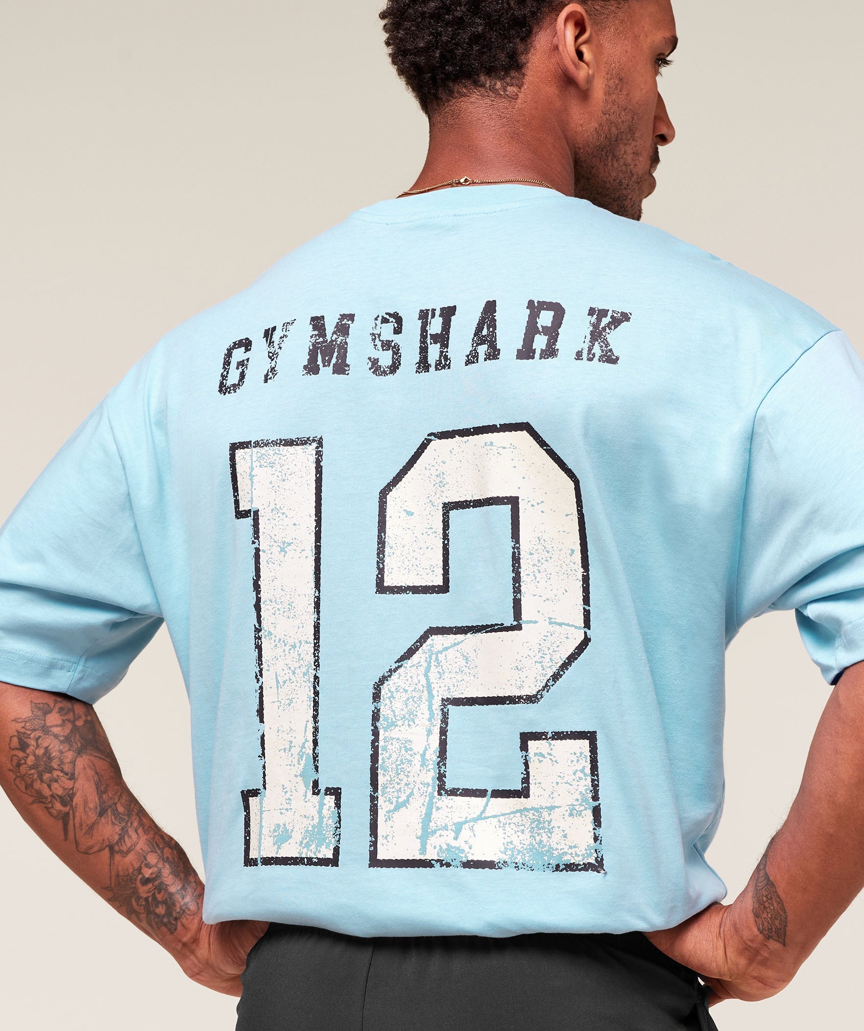 Gymshark Campus T-Shirt Athletic Light Blue