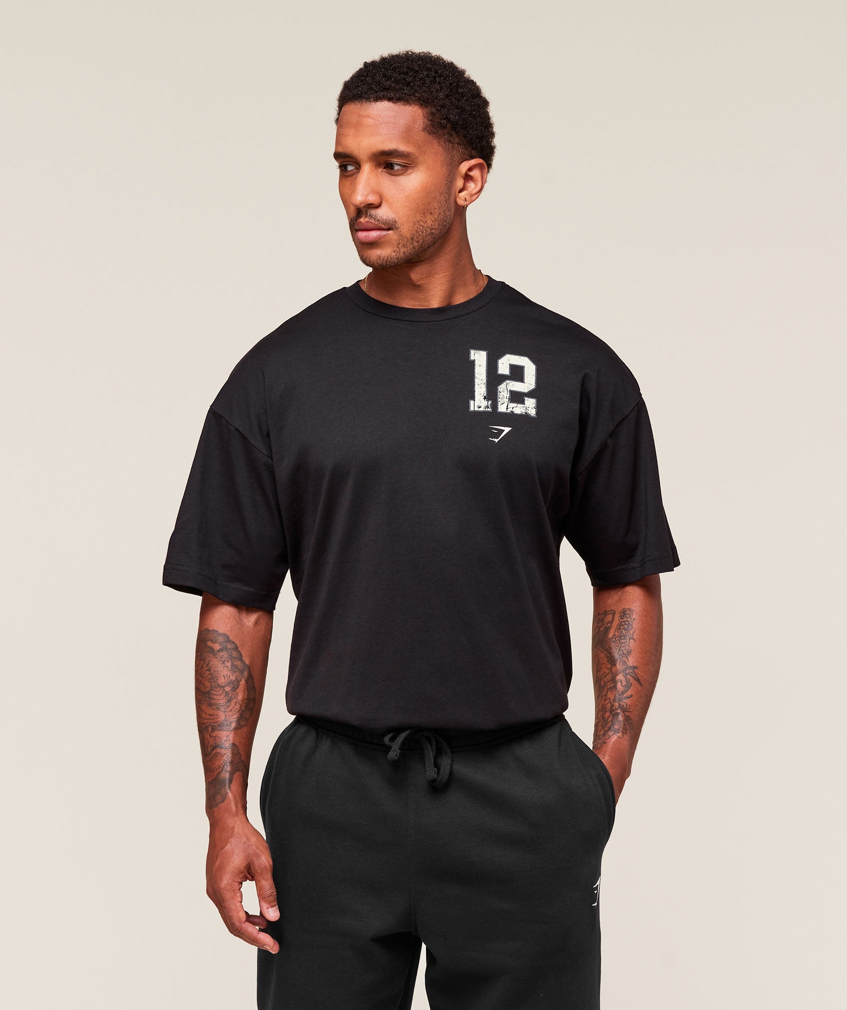 Gymshark Campus T-Shirt Black