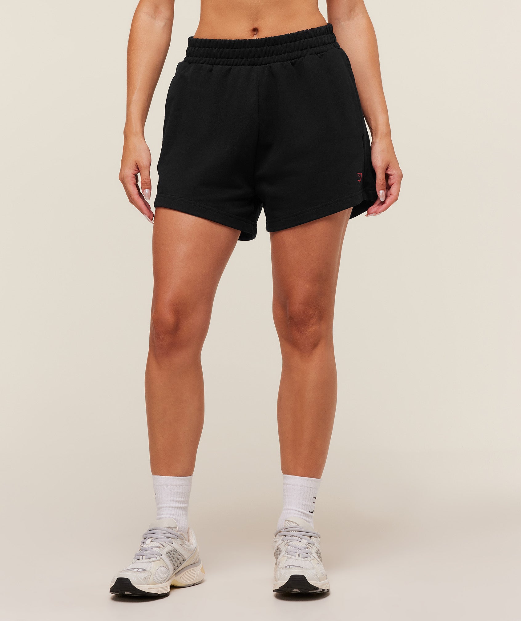 Women's Gymshark Collegiate Graphic Short Black