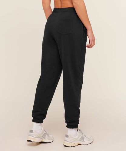 Women's Gymshark Collegiate Graphic Joggers Black