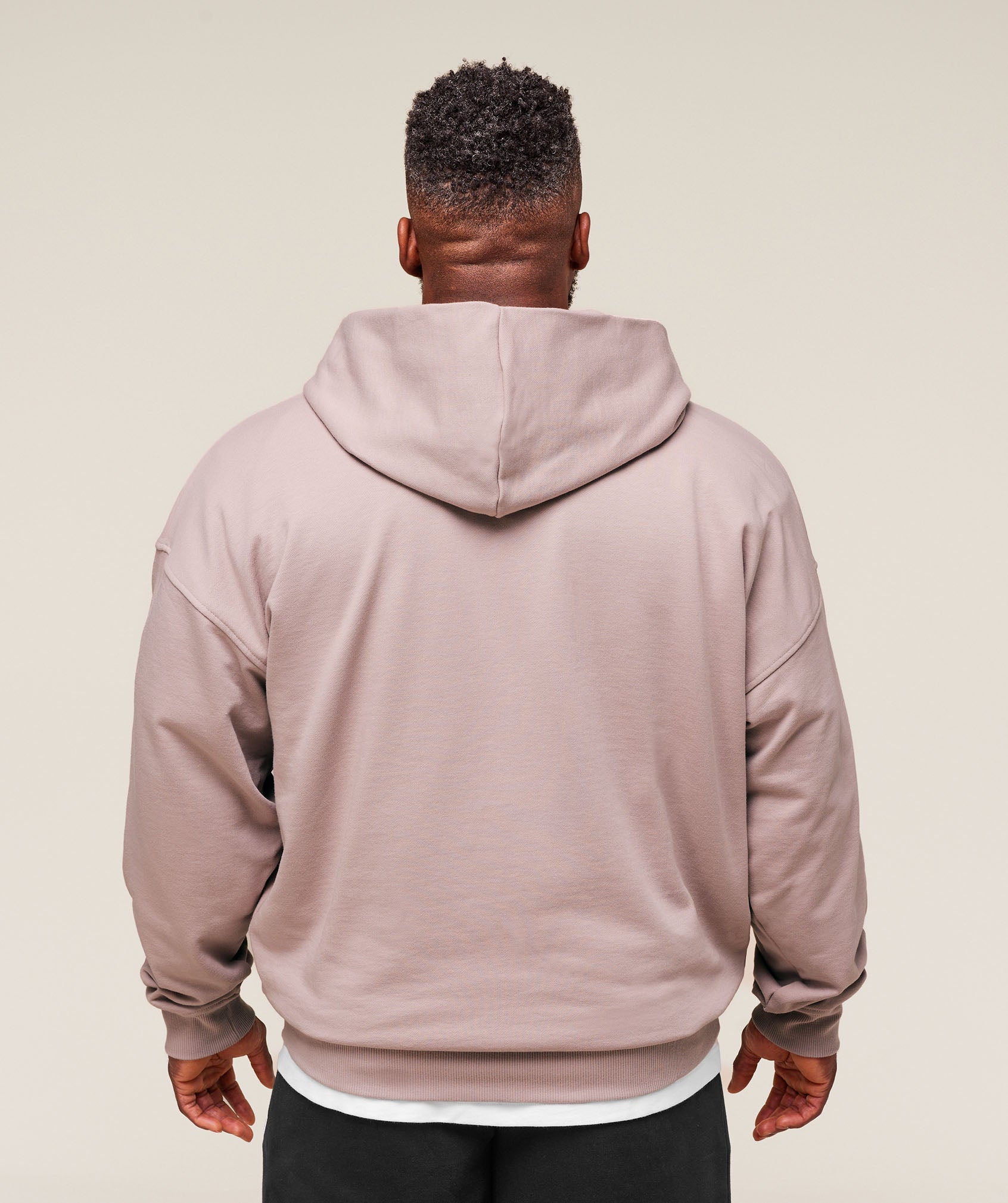 Gymshark Collegiate Script Zip Up Hoodie Muted Pink