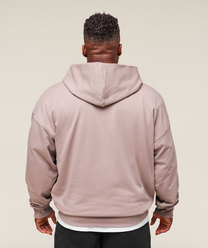 Gymshark Collegiate Script Zip Up Hoodie Muted Pink