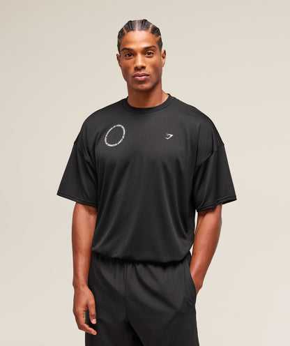 Gymshark Keep Showing Up T-Shirt Black