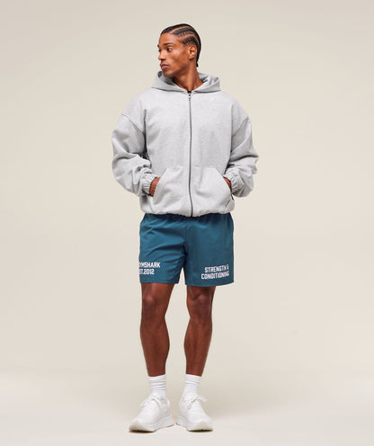 Gymshark S&C Graphic 7" Shorts Success Blue
