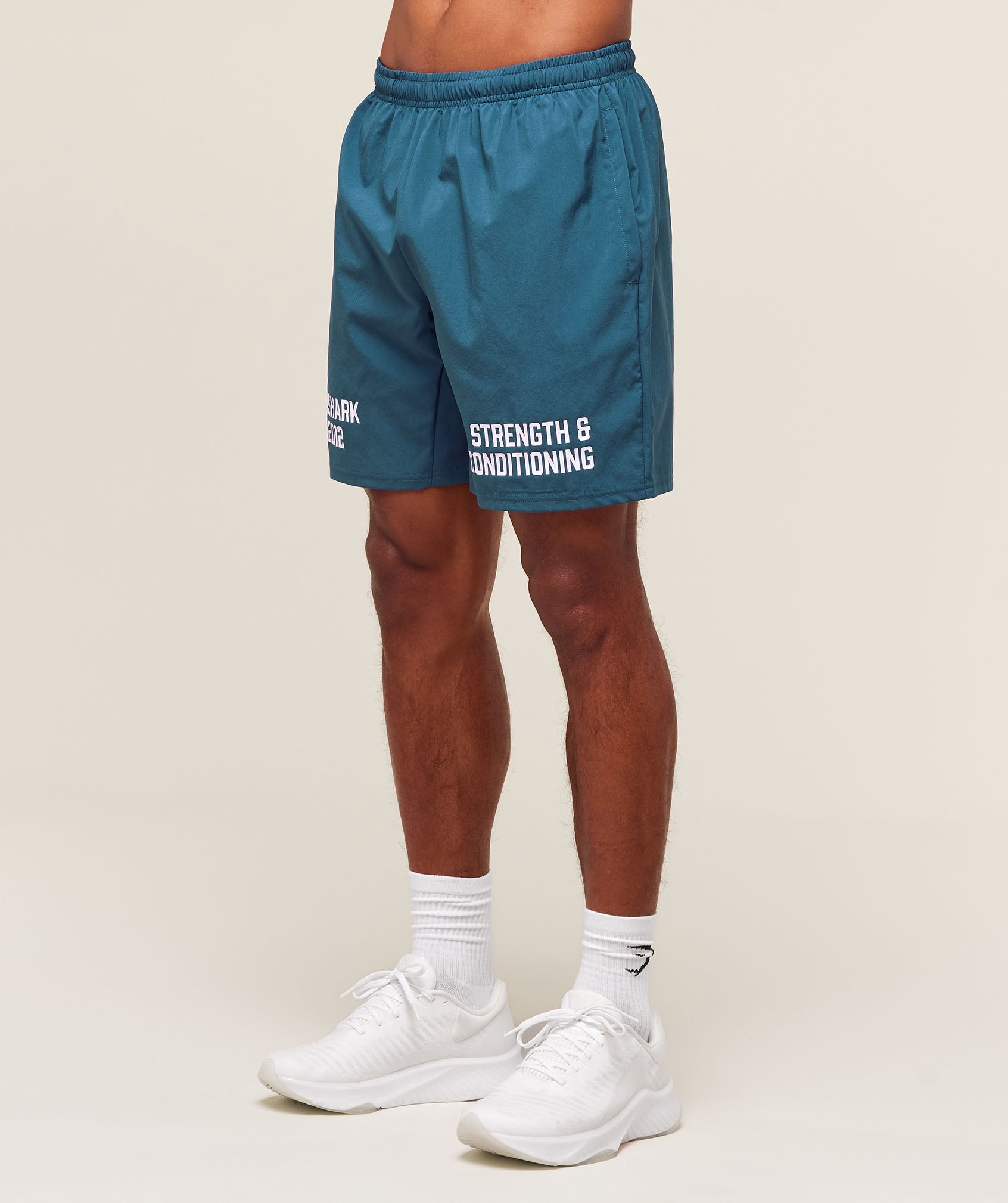 Gymshark S&C Graphic 7" Shorts Success Blue