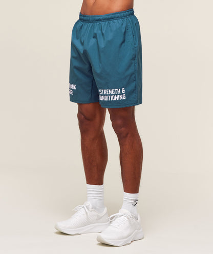 Gymshark S&C Graphic 7" Shorts Success Blue