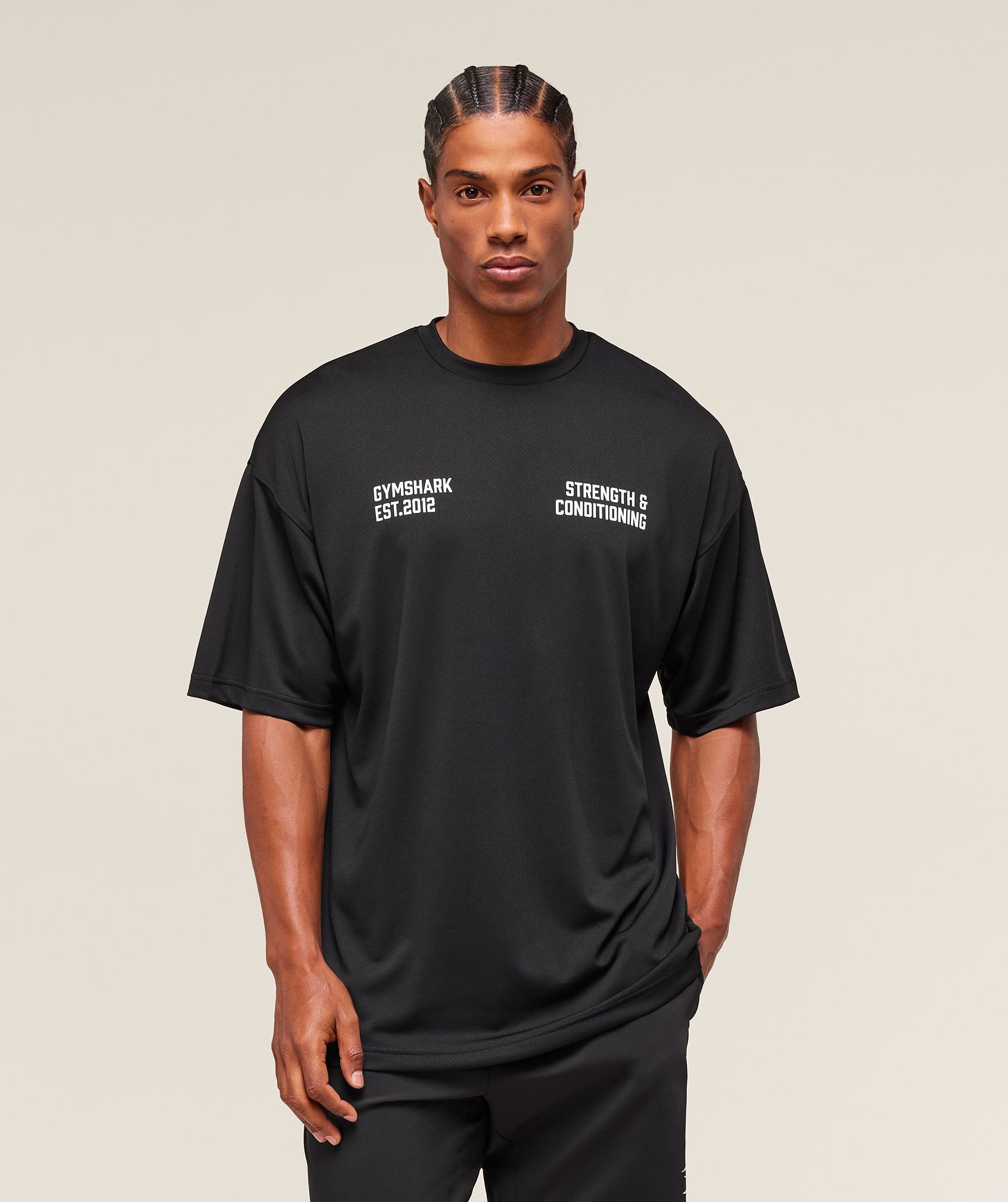 Gymshark S&C Graphic T-Shirt Black
