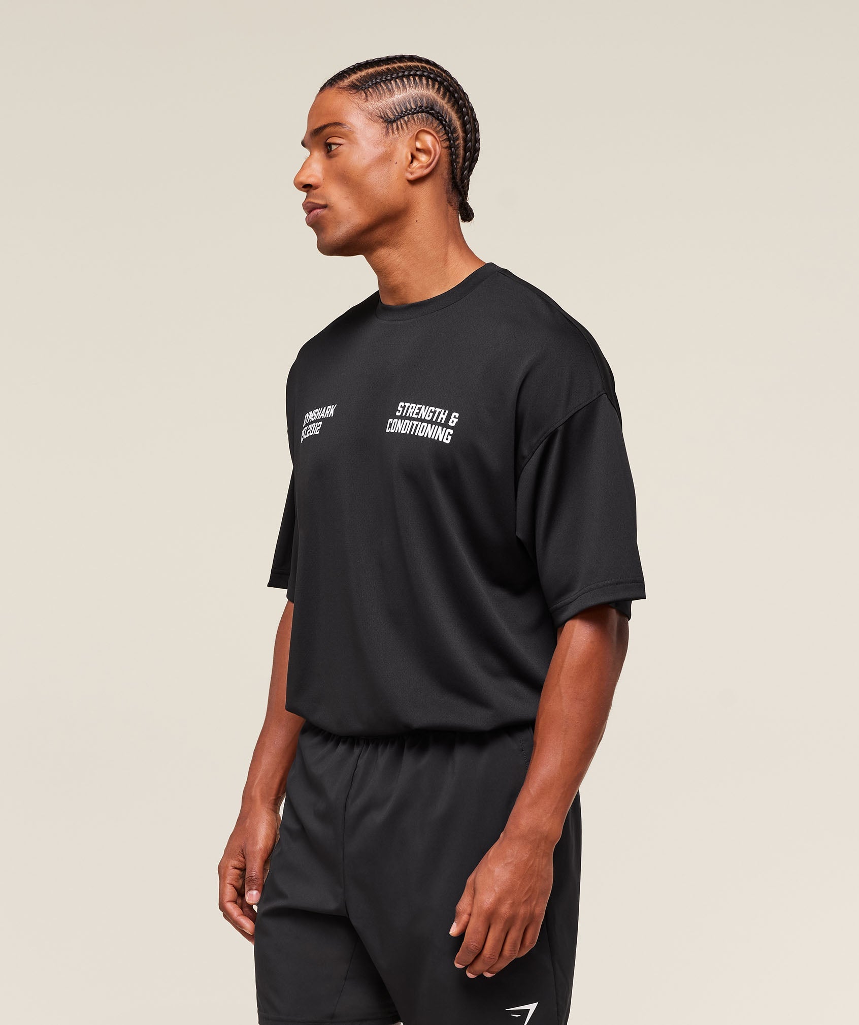 Gymshark S&C Graphic T-Shirt Black