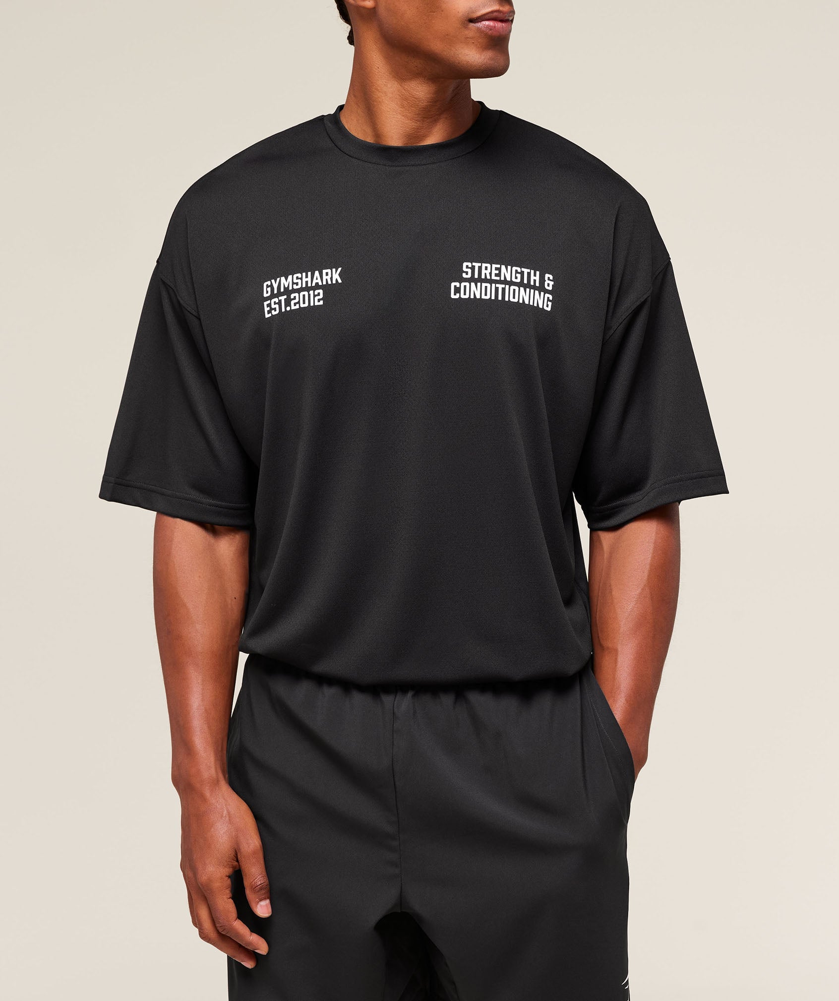 Gymshark S&C Graphic T-Shirt Black