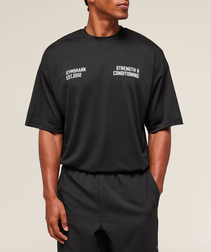 Gymshark S&C Graphic T-Shirt Black