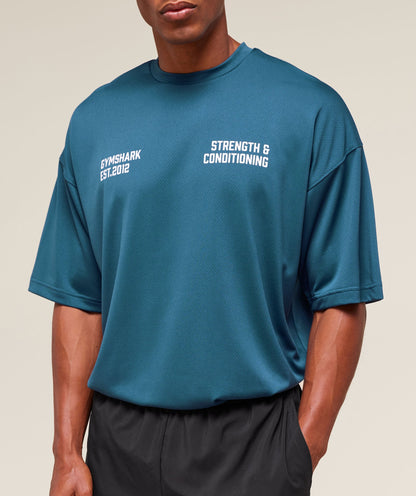 Gymshark S&C Graphic T-Shirt Success Blue