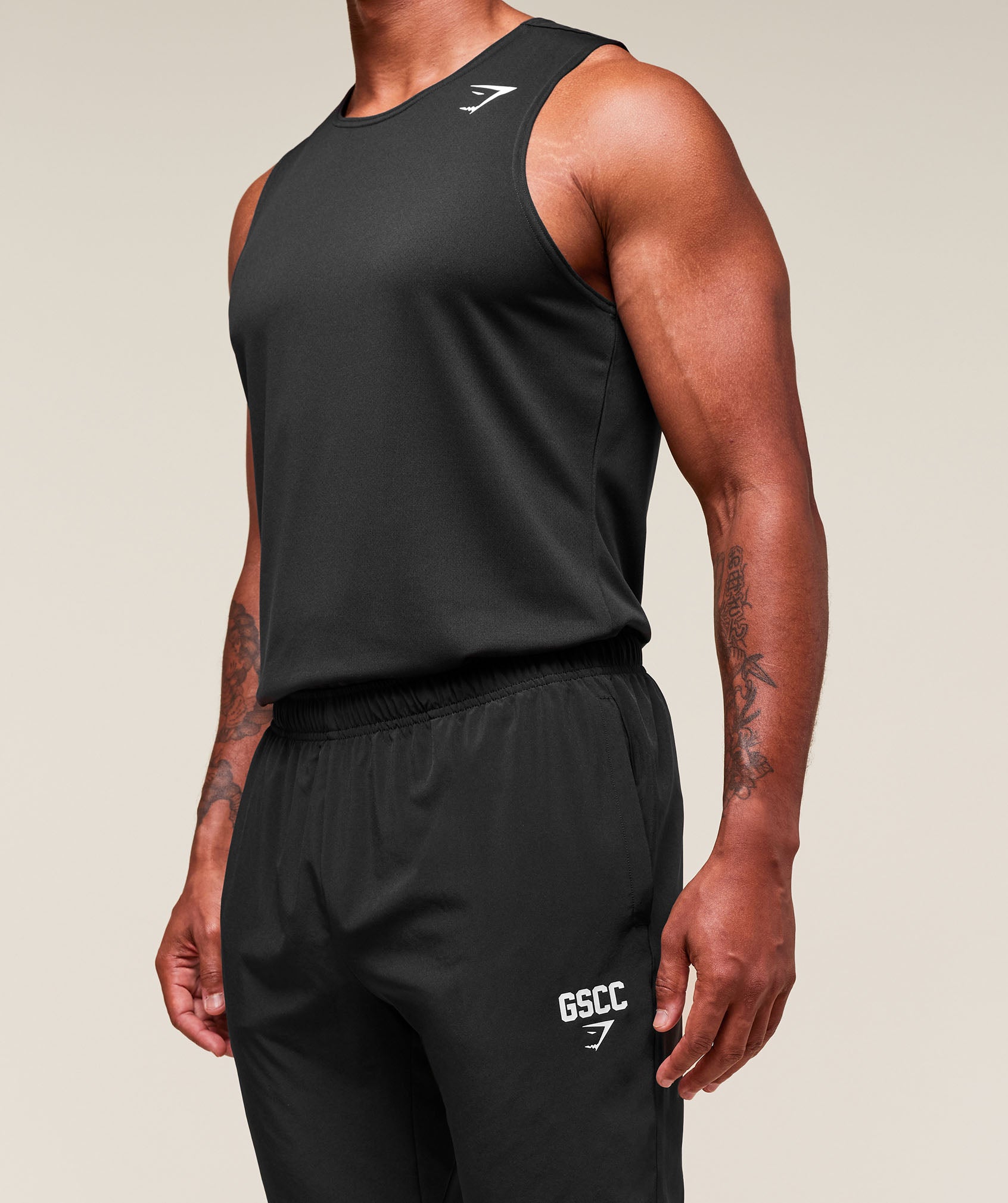 Gymshark Hybrid Athlete Woven Joggers Black