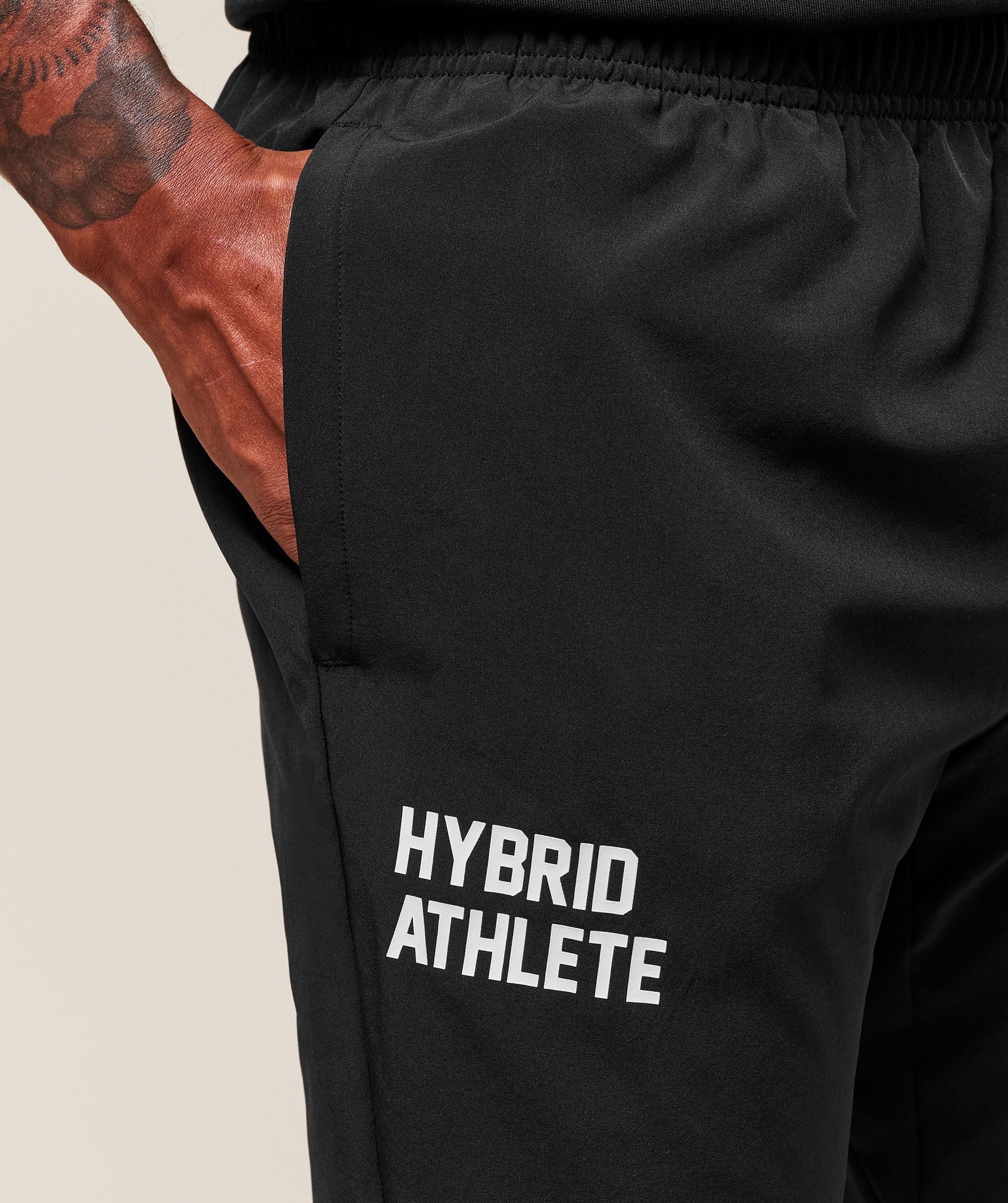 Gymshark Hybrid Athlete Woven Joggers Black