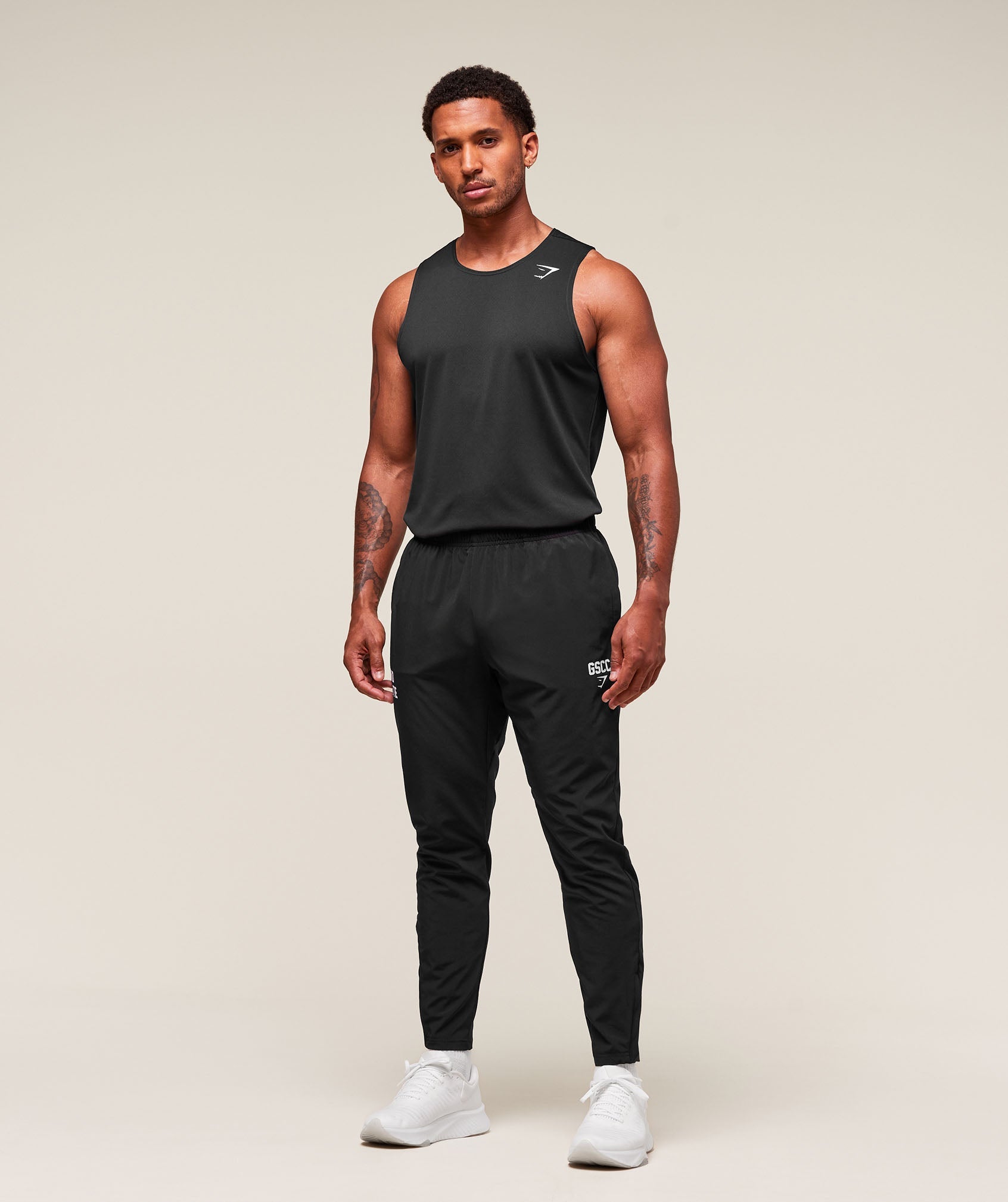 Gymshark Hybrid Athlete Woven Joggers Black