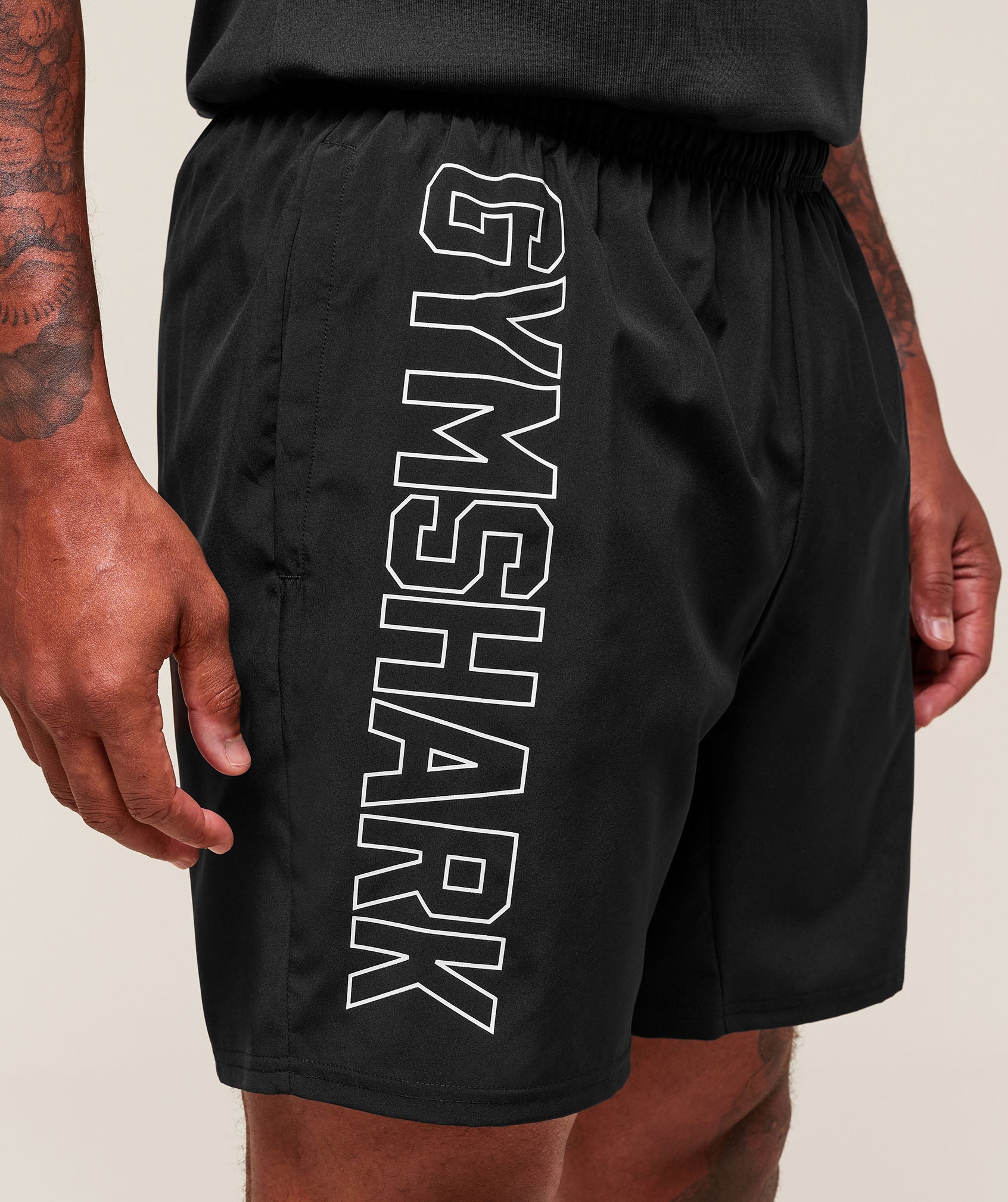 Gymshark Hybrid Athlete 7" Shorts Black