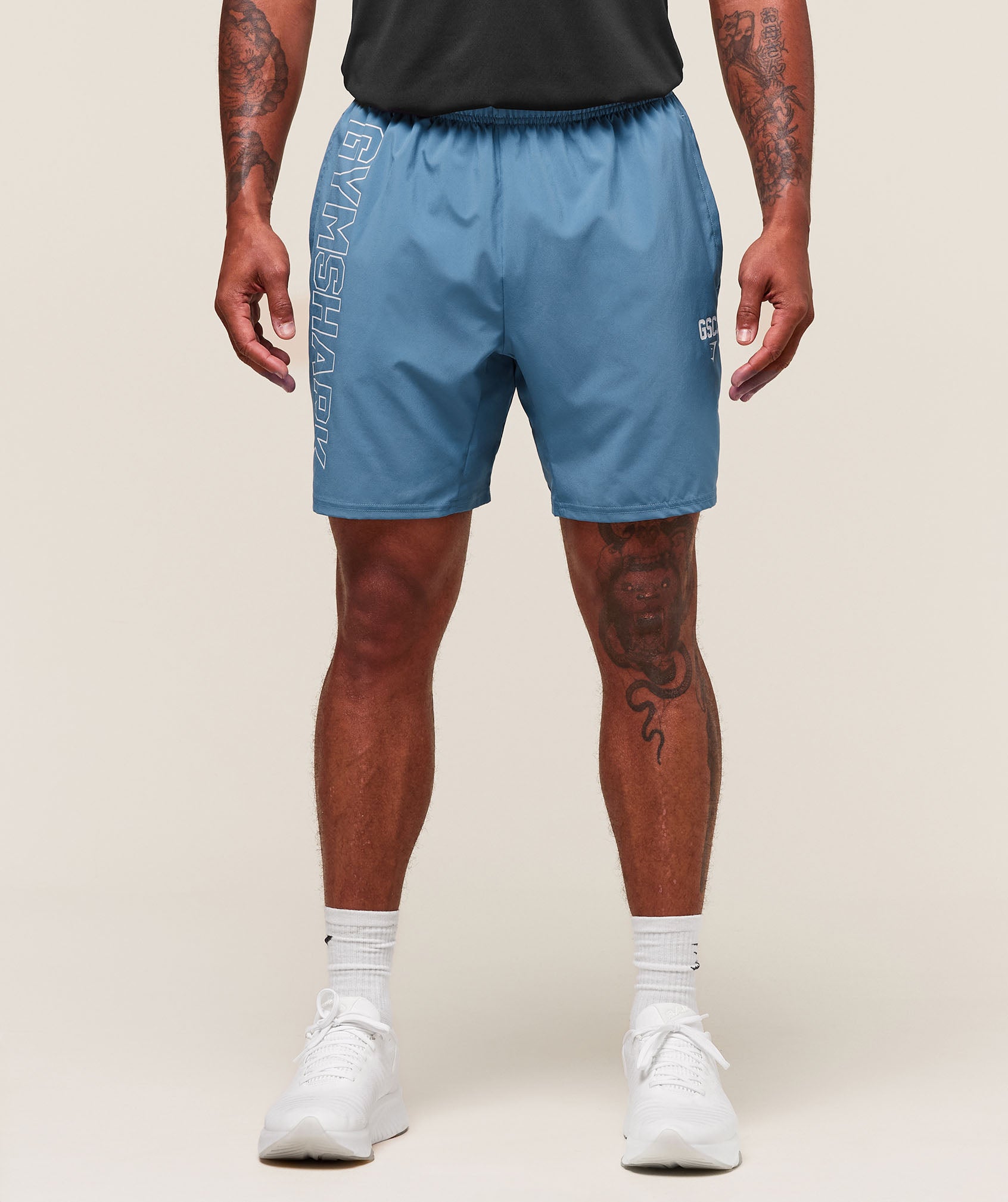 Gymshark Hybrid Athlete 7" Shorts Classic Blue