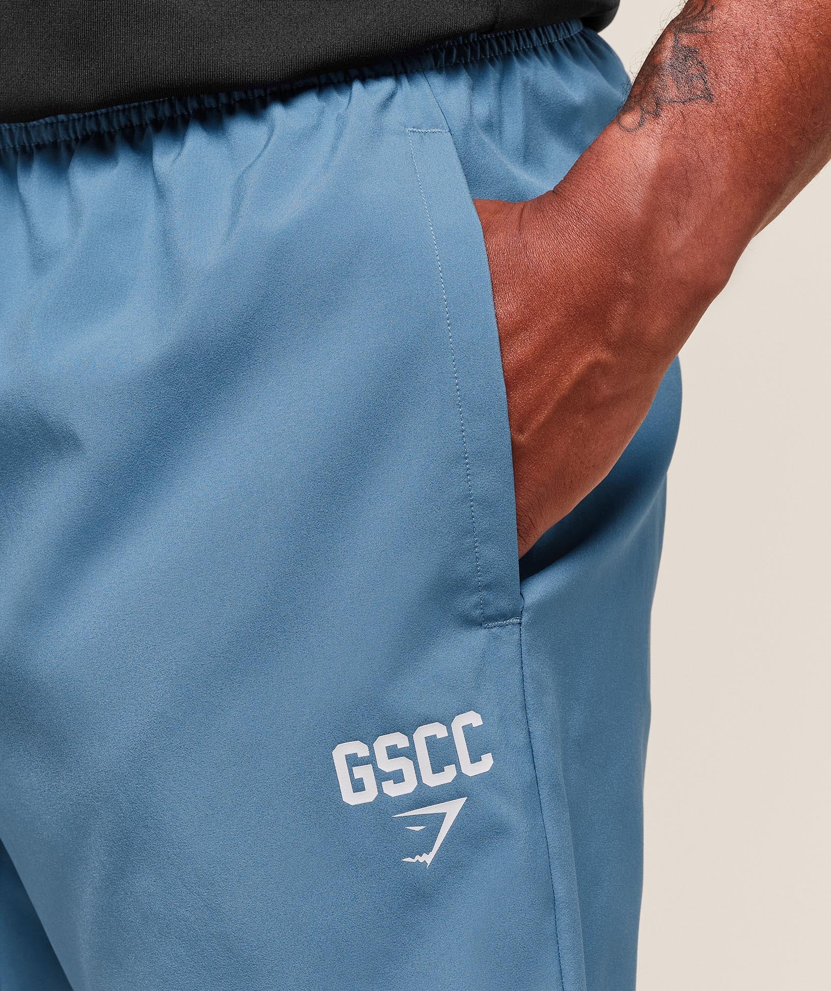 Gymshark Hybrid Athlete 7" Shorts Classic Blue